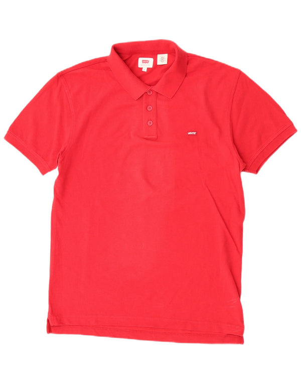 Levi's Mens Polo Shirt Medium Red