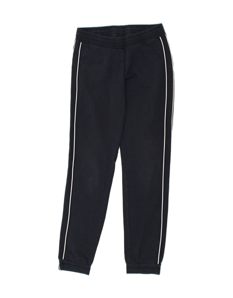 CHAMPION Womens Tracksuit Trousers Joggers UK 14 Medium Navy Blue Cotton | Vintage Champion | Thrift | Second-Hand Champion | Used Clothing | Messina Hembry 