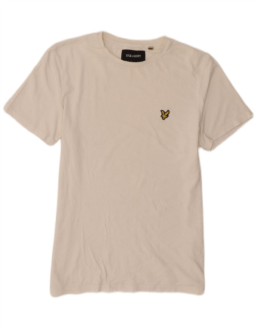 Lyle & Scott Mens Short Sleeve T-Shirt Top Large White Cotton