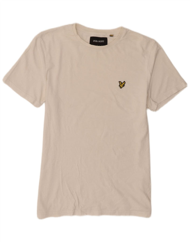 Lyle & Scott Mens Short Sleeve T-Shirt Top Large White Cotton