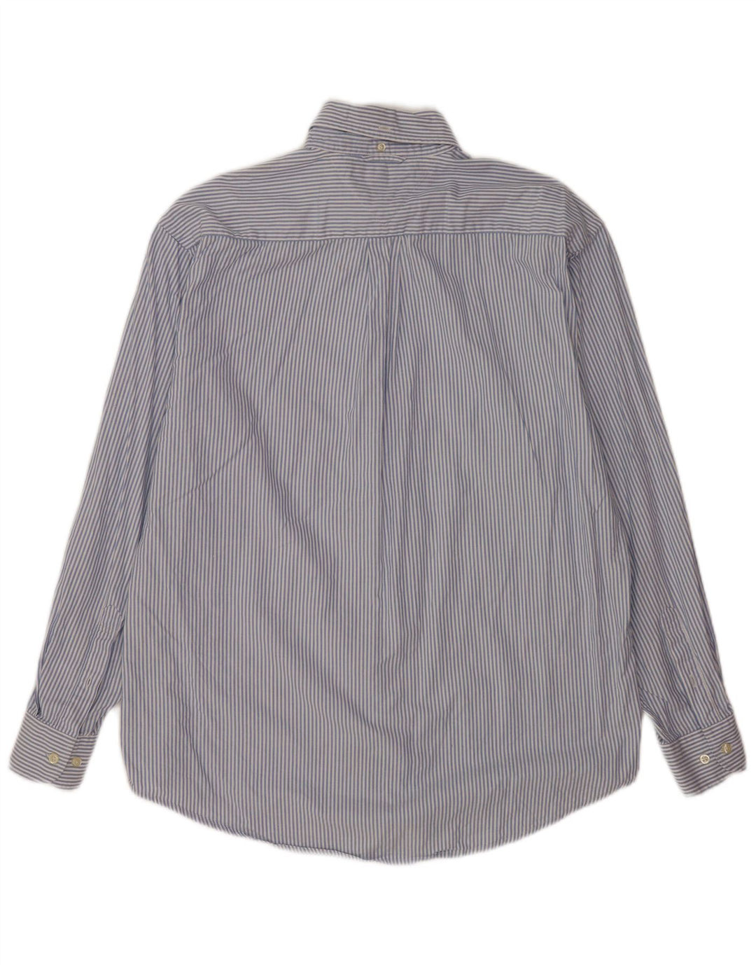 Tommy Hilfiger Mens Shirt Medium Blue Pinstripe Cotton