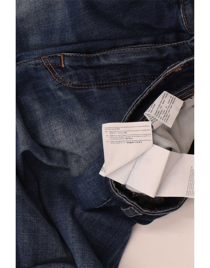 Hugo Boss Mens Straight Jeans W30 L32 Blue Cotton