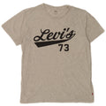 Levi's Mens Graphic T-Shirt Top Medium Grey Flecked Cotton
