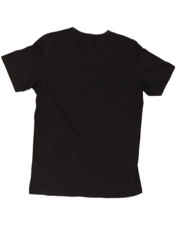 LEE Mens Graphic T-Shirt Top Large Black Cotton