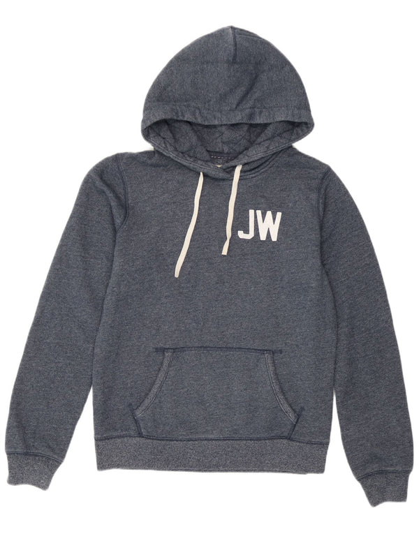 Jack Wills Womens Hoodie Jumper UK 12 Medium  Navy Blue Flecked Cotton