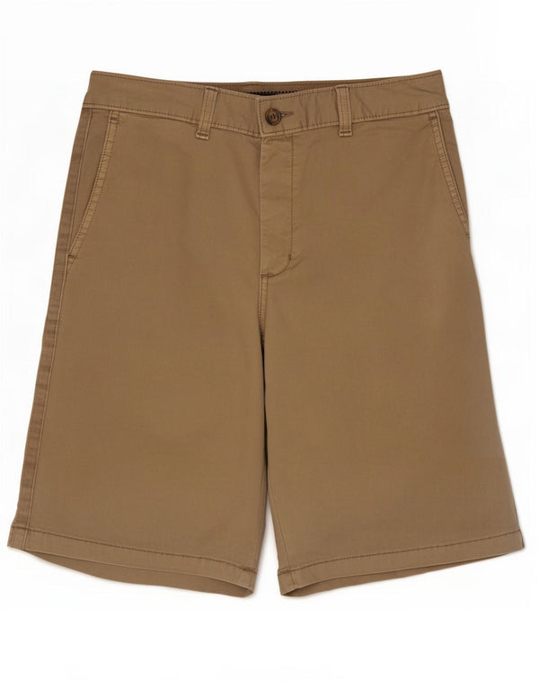 Marks & Spencer Womens Chino Shorts UK 8 Small W30 Beige Cotton