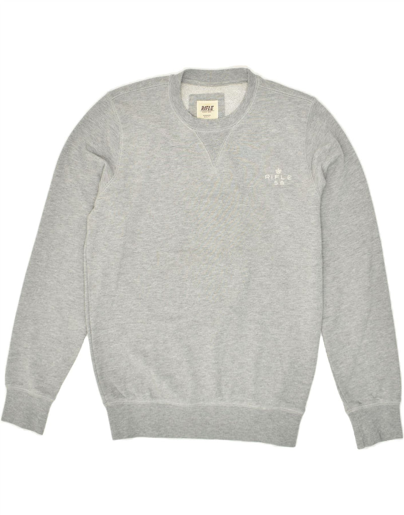 RIFLE Mens Sweatshirt Jumper Medium Grey Cotton Vintage Rifle and Second-Hand Rifle from Messina Hembry 