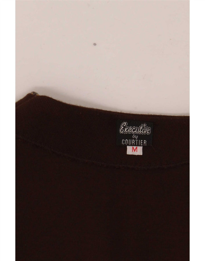 Vintage Mens Waistcoat Medium Brown