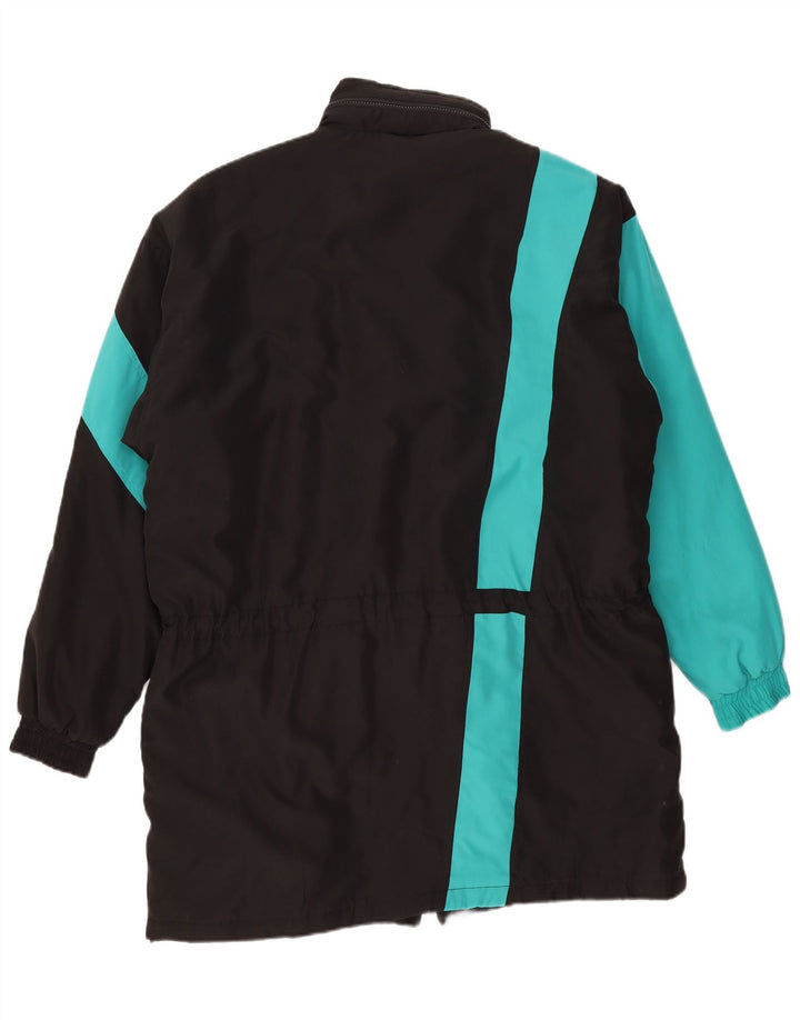 Puma Mens Graphic Windbreaker Coat UK 44 2XL Black Colourblock Polyester