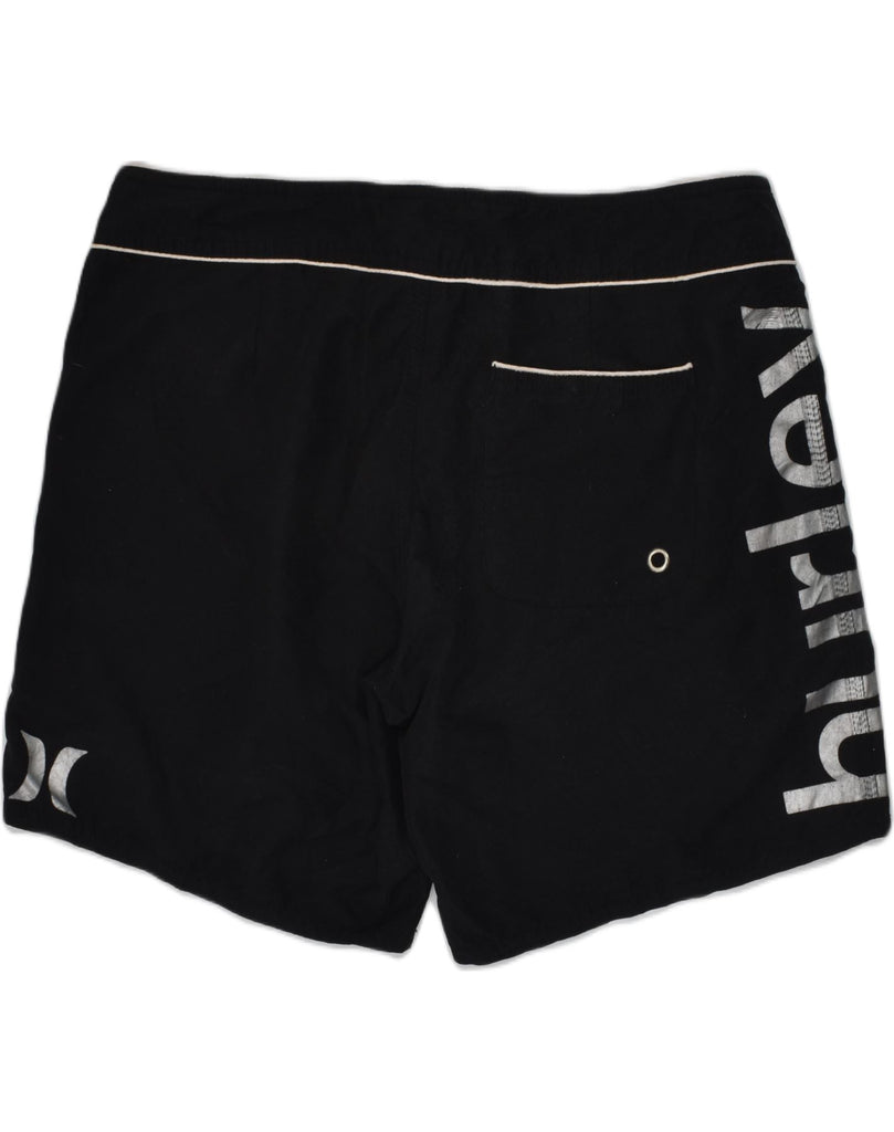 HURLEY Boys Graphic Sport Shorts 11-12 Years Black Polyester | Vintage Hurley | Thrift | Second-Hand Hurley | Used Clothing | Messina Hembry 