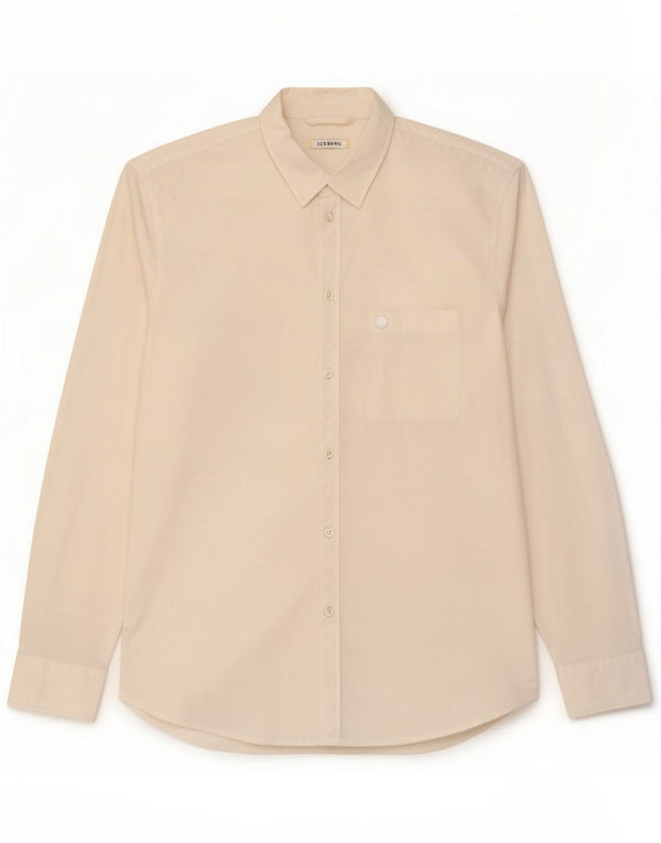 Iceberg Mens Shirt XL White Cotton Classic