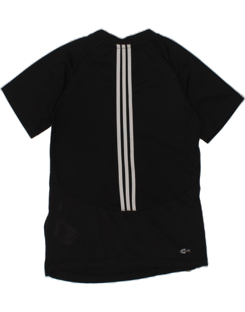 ADIDAS Boys Clima 365 T-Shirt Top 9-10 Years Black Polyester | Vintage Adidas | Thrift | Second-Hand Adidas | Used Clothing | Messina Hembry 