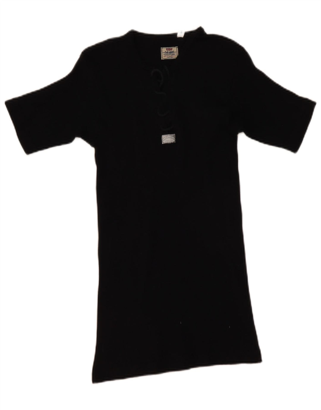 Levi's Womens T-Shirt Top UK 8 Small Black Cotton