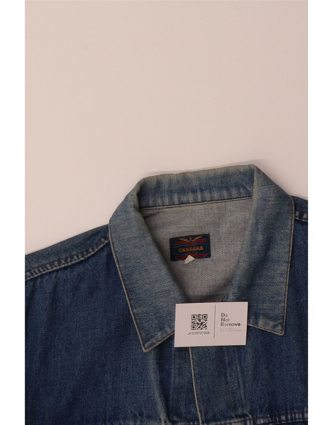 CARRERA Mens Denim Jacket UK 42 XL Blue Cotton