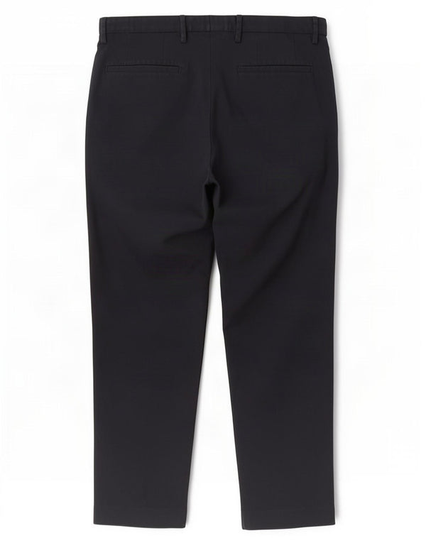 Massimo Dutti Mens Tapered Chino Trousers EU 42 Large W32 L27 Navy Blue