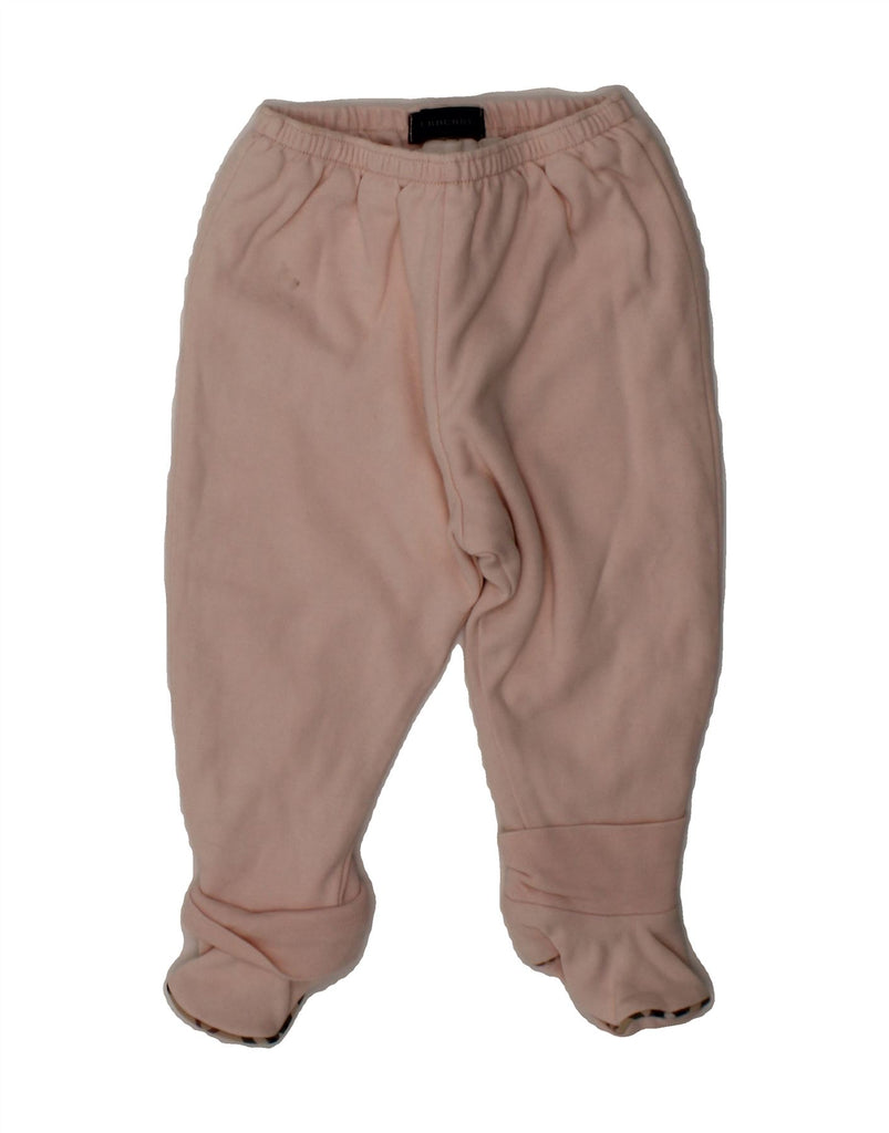 BURBERRY Baby Girls Joggers Trousers 6-9 Months  Pink Vintage Burberry and Second-Hand Burberry from Messina Hembry 