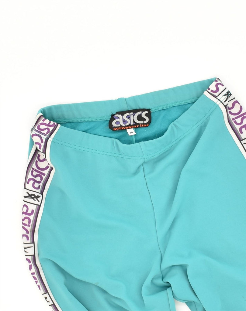 ASICS Womens Leggings Medium Blue Polyester | Vintage Asics | Thrift | Second-Hand Asics | Used Clothing | Messina Hembry 