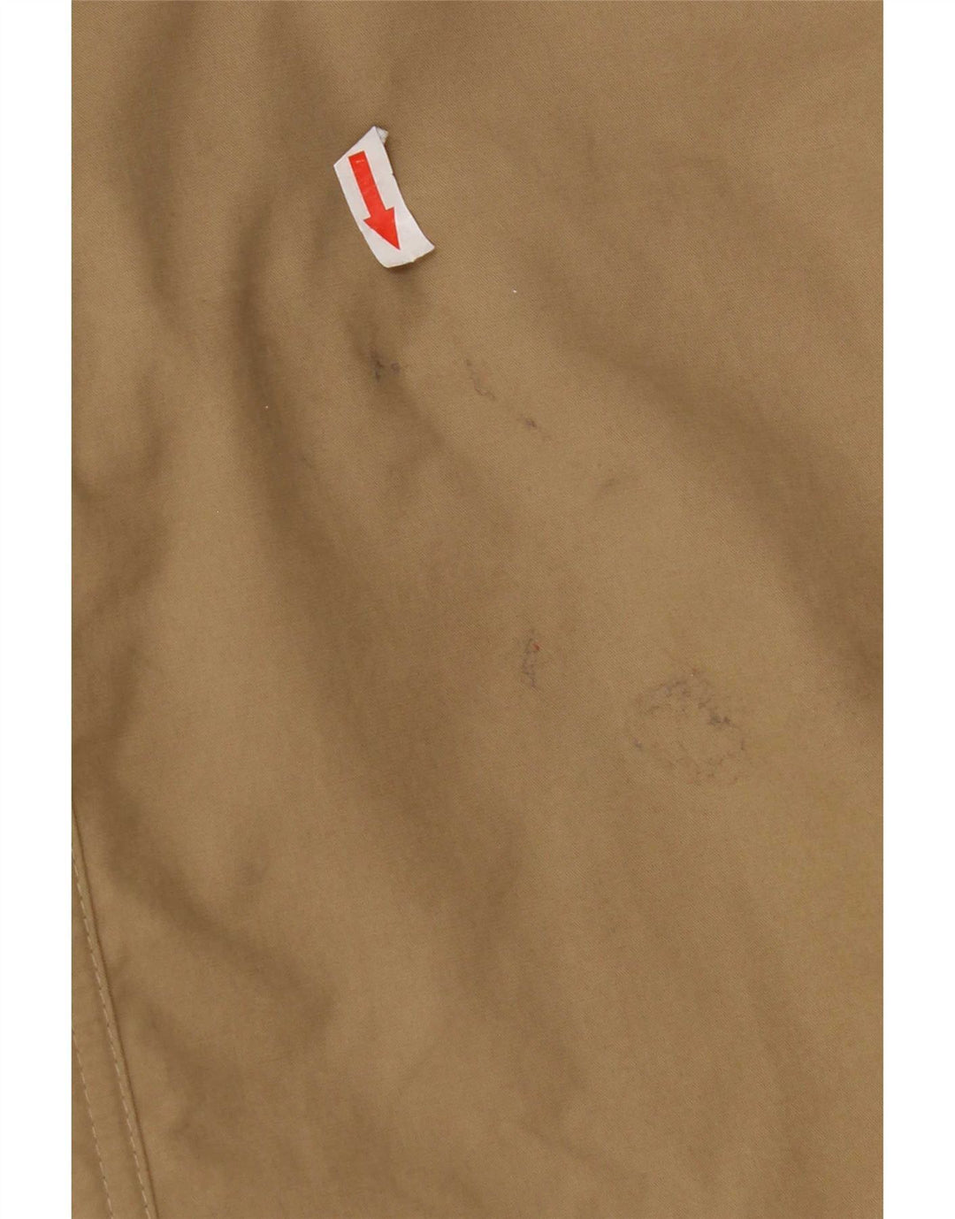 Barbour Mens Trench Coat UK 40 Large Beige Cotton