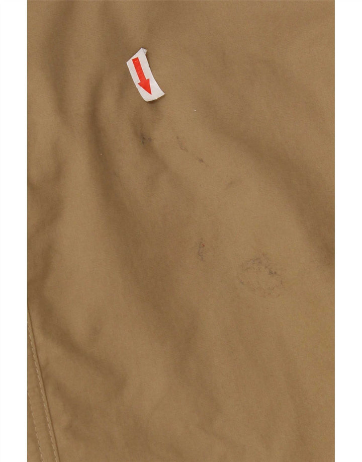 Barbour Mens Trench Coat UK 40 Large Beige Cotton