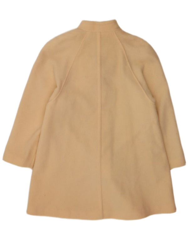 Vintage Womens Overcoat UK 14 Large Beige New Wool