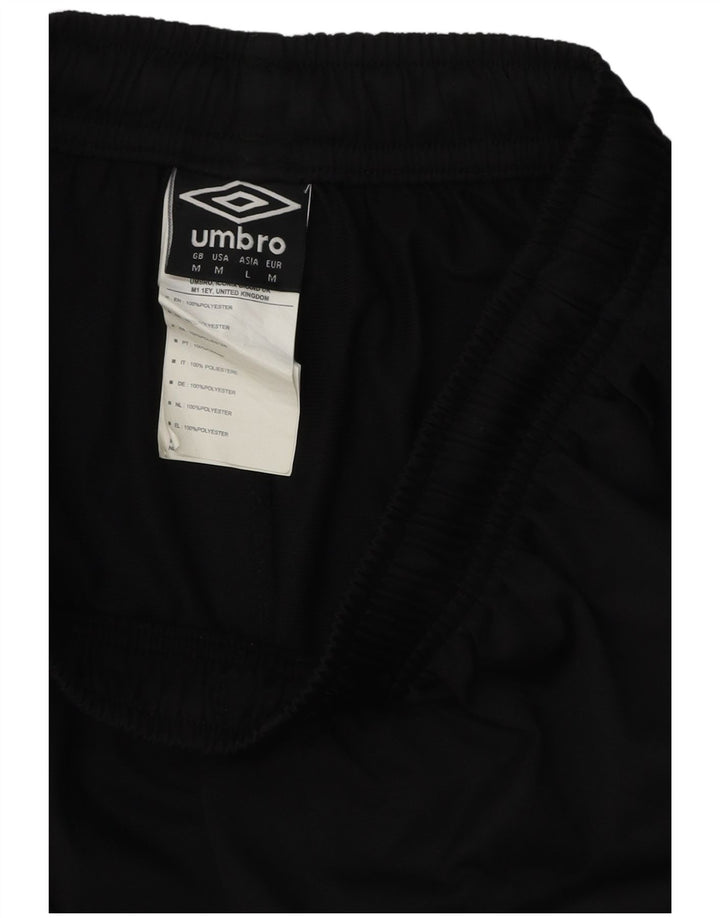 UMBRO Mens Sport Shorts Medium  Black Colourblock Polyester