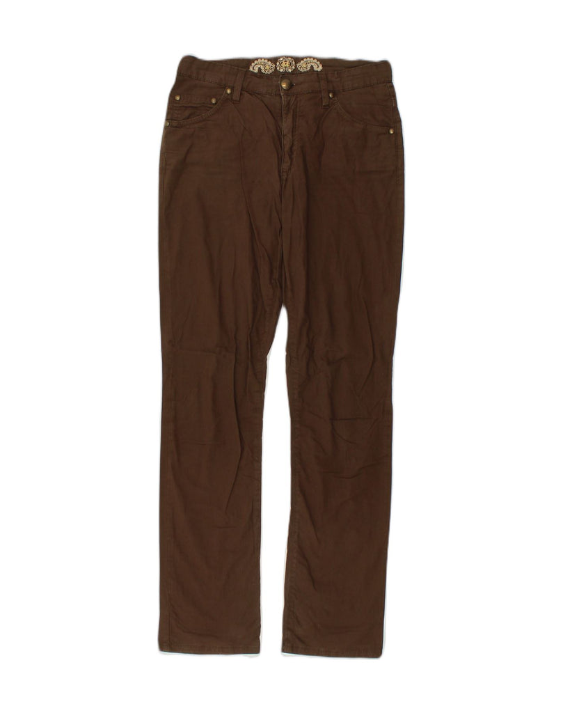 MARLBORO CLASSICS Womens Straight Casual Trousers W29 L30 Brown Cotton | Vintage Marlboro Classics | Thrift | Second-Hand Marlboro Classics | Used Clothing | Messina Hembry 