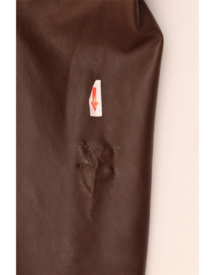 Conbipel Mens Leather Jacket IT 52 Large Brown Leather
