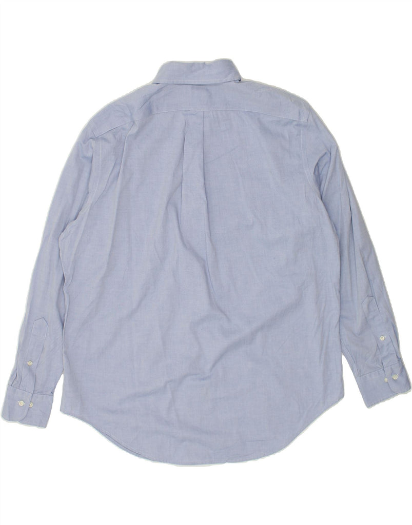 RALPH LAUREN Mens NON - IRON Shirt Size 16 1/2  Large Blue Cotton | Vintage Ralph Lauren | Thrift | Second-Hand Ralph Lauren | Used Clothing | Messina Hembry 