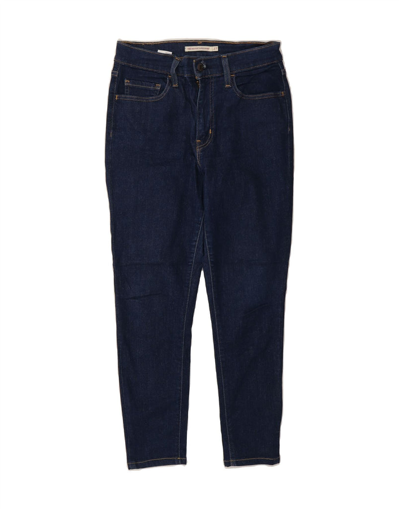 LEVI'S Womens 720 High Rise Super Skinny Jeans W27 L24 Navy Blue Cotton Vintage Levi's and Second-Hand Levi's from Messina Hembry 