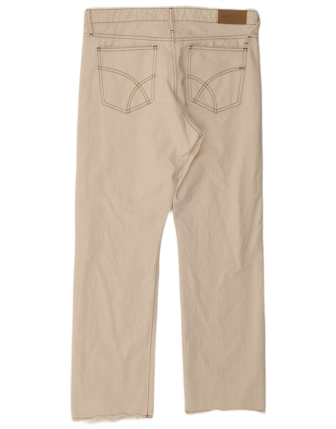 Gas Mens Straight Jeans W31 L28 White Cotton