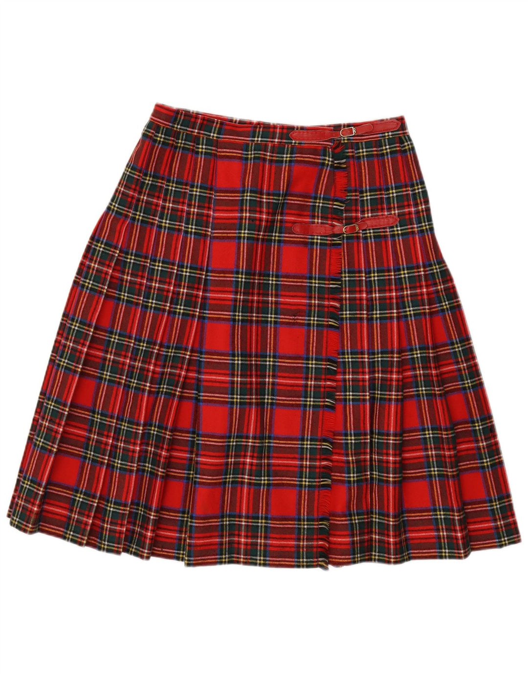 Vintage Womens Wrap Skirt W30 Medium Red Plaid