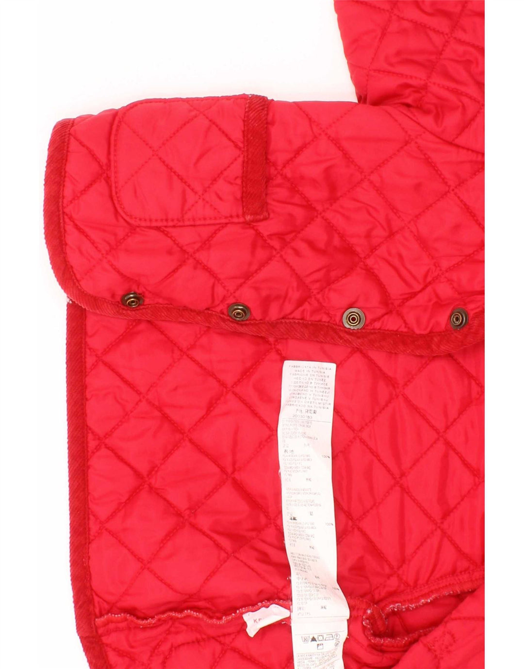 Benetton Baby Boys Quilted Jacket 6-9 Months Red Polyamide