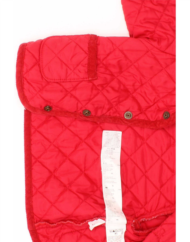Benetton Baby Boys Quilted Jacket 6-9 Months Red Polyamide