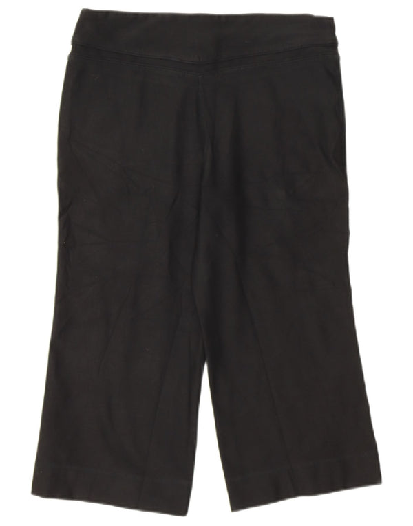 Nike Womens Capri Tracksuit Trousers UK 8/10 Small Black Polyester