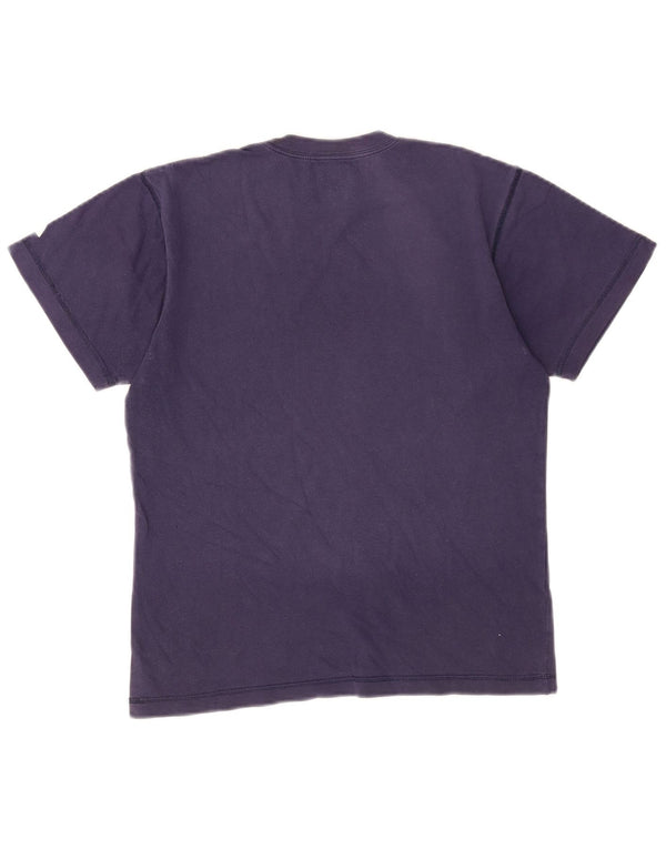 Adidas Mens Graphic T-Shirt Top UK 40/42 Medium Navy Blue Cotton