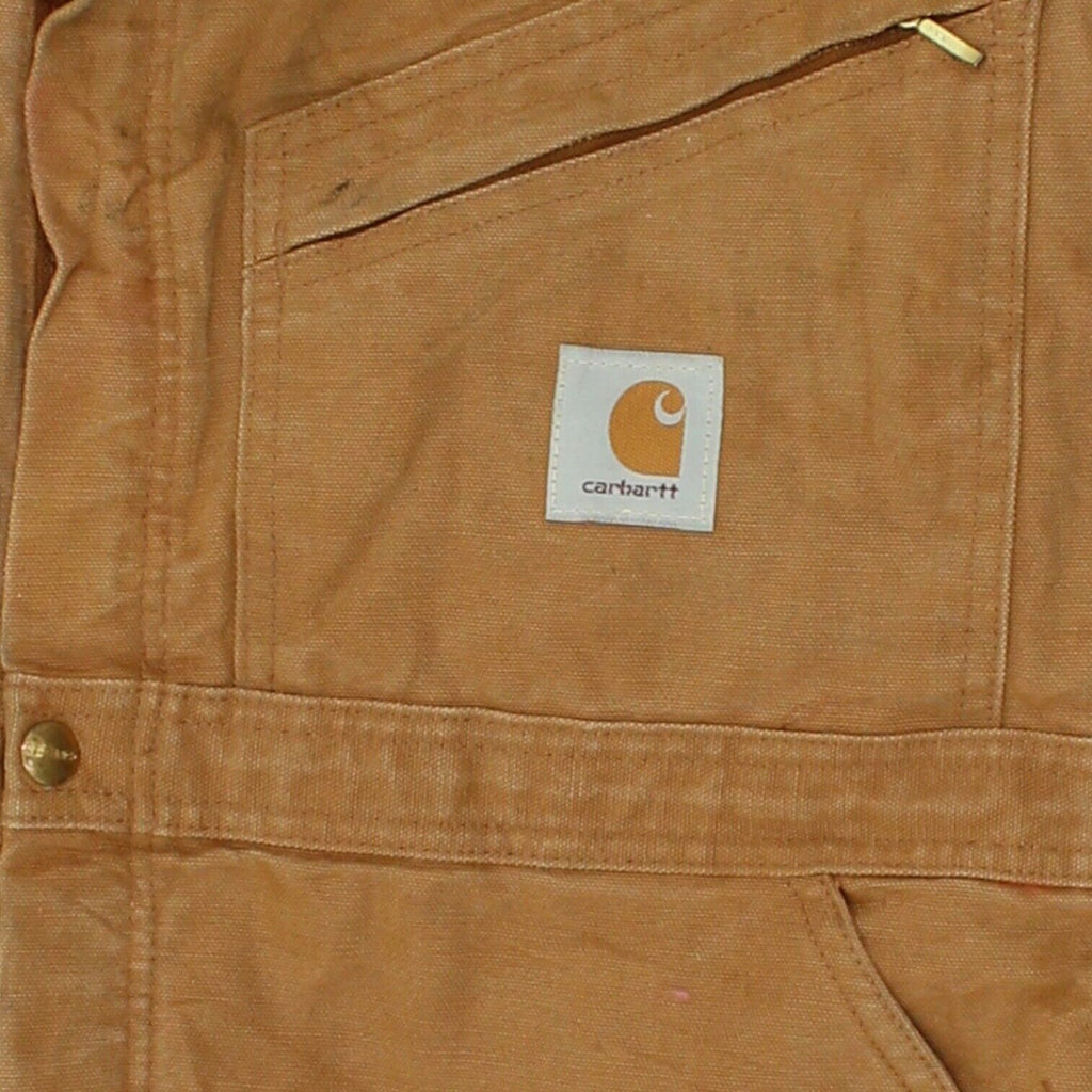 Carhartt Mens Tan Brown Quilted Boiler Suit | Vintage Overall Coverall Workwear | Vintage Messina Hembry | Thrift | Second-Hand Messina Hembry | Used Clothing | Messina Hembry 