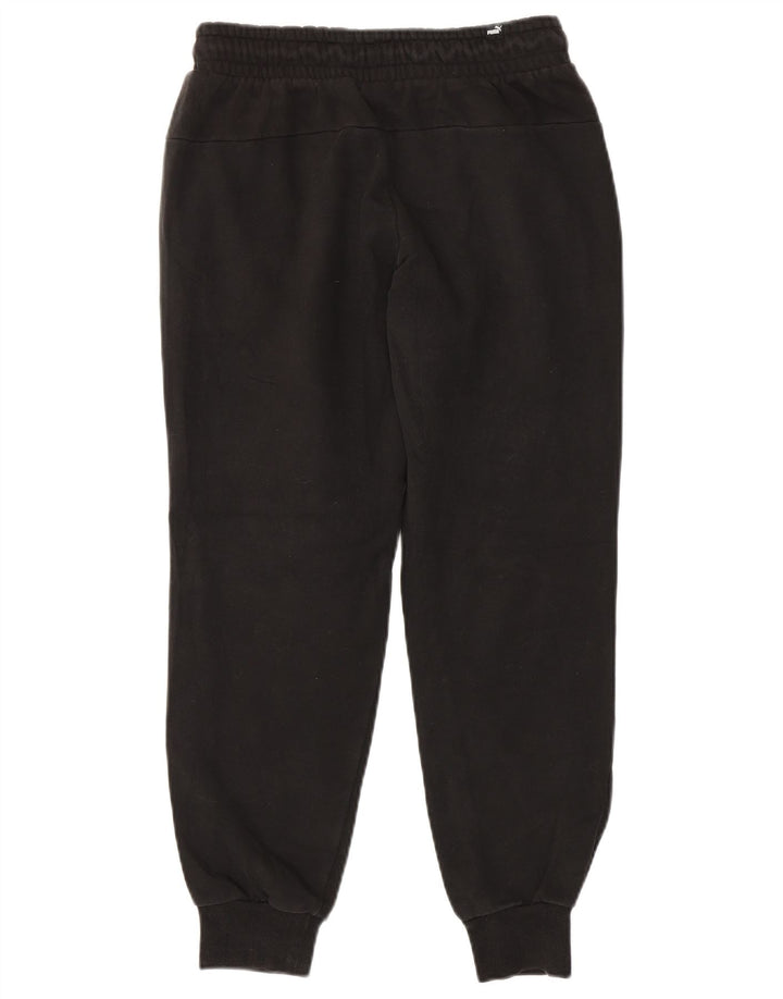 PUMA Mens Tracksuit Trousers Joggers Small  Black Cotton