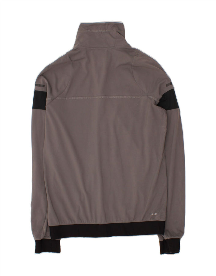 ADIDAS Womens Tracksuit Top Jacket UK 12/14 Medium Grey Colourblock Vintage Adidas and Second-Hand Adidas from Messina Hembry 