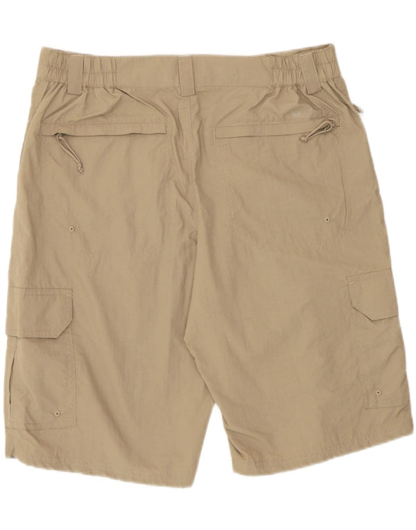 Mountain Warehouse Mens Cargo Shorts W32 Medium Beige Polyamide