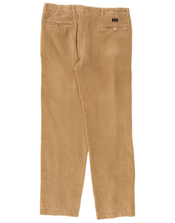 Fila Mens Pegged Corduroy Trousers W34 L31 Beige