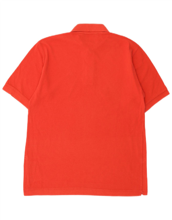 Kappa Mens Polo Shirt Medium Orange Cotton