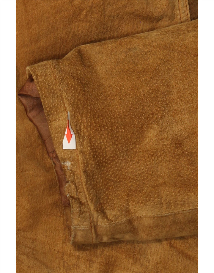 Gipsy Mens Shearling Jacket UK 42 XL Brown