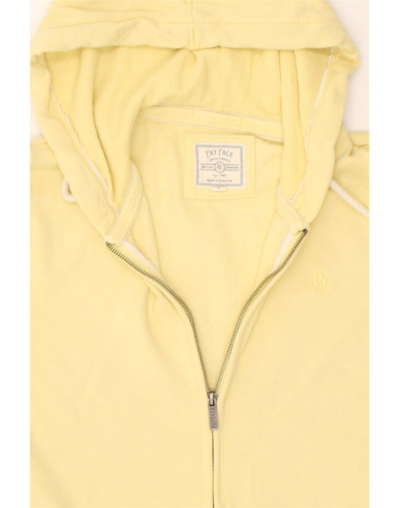 FAT FACE Mens Zip Hoodie Sweater Large Yellow Cotton | Vintage Fat Face | Thrift | Second-Hand Fat Face | Used Clothing | Messina Hembry 