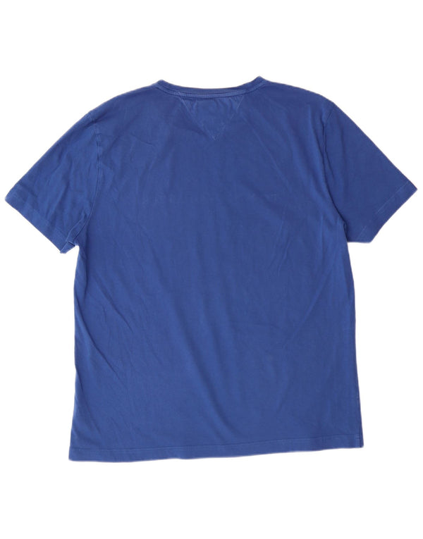 Tommy Hilfiger Womens Graphic T-Shirt Top UK 18 XL Blue Cotton
