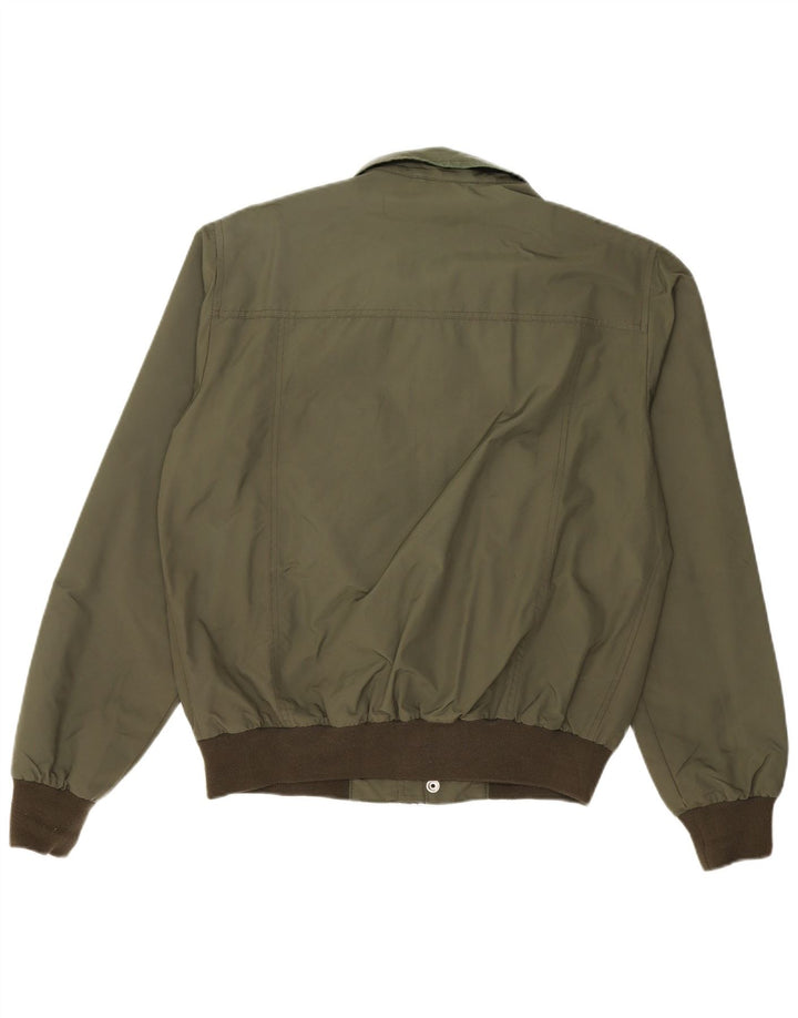 NORTH SAILS Mens Bomber Jacket UK 40 Large Khaki Nylon