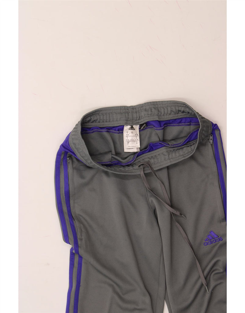 ADIDAS Womens Tracksuit Trousers UK 8/10 Small Grey Polyester Vintage Adidas and Second-Hand Adidas from Messina Hembry 