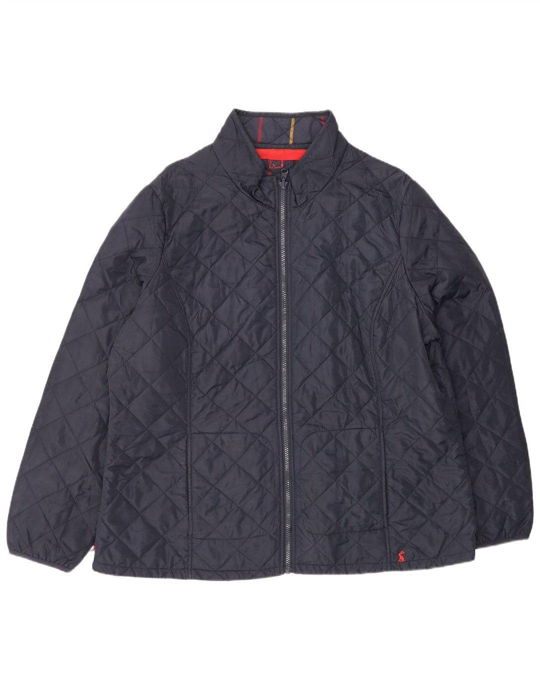 Joules Womens Quilted Jacket UK 18 XL Navy Blue Polyester