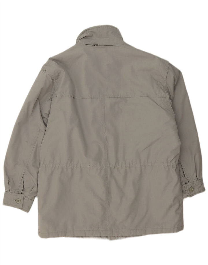Vintage Mens Hooded Utility Jacket UK 40 Large Grey