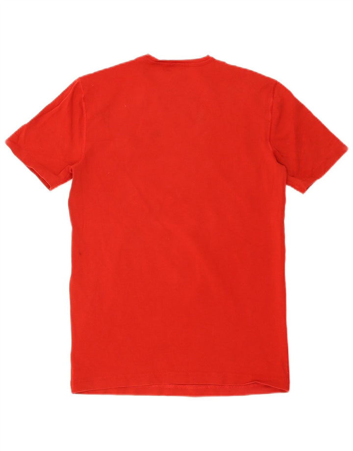 Bikkembergs Mens Graphic T-Shirt Top Small Red Cotton