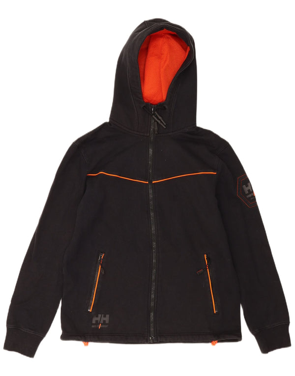 Helly Hansen Mens Graphic Zip Hoodie Sweater Large Black Cotton